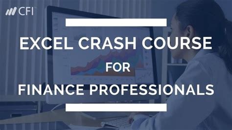 excel crash course for finance.
